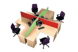 Pronto 4-Way with Single Desks