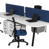 <div class="cpbg">
<p>Adtec A 4-way cluster round end tops, shared leg and sturdy desk base screens </p>
</div>