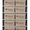 <div class="cpbg">
<p>Bulk filing bay showing <br/>
Off-Site storage boxes<br/>
6 x shelves 7-openings <br/>
Each shelf accommodates 2 x Off-Site storage boxes Off-Site storage boxes<br/>
12 x Off-Site storage boxes per bay </p>
</div>