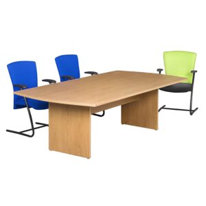 Pronto Conference Table Rectangular Curved End 1800x1200