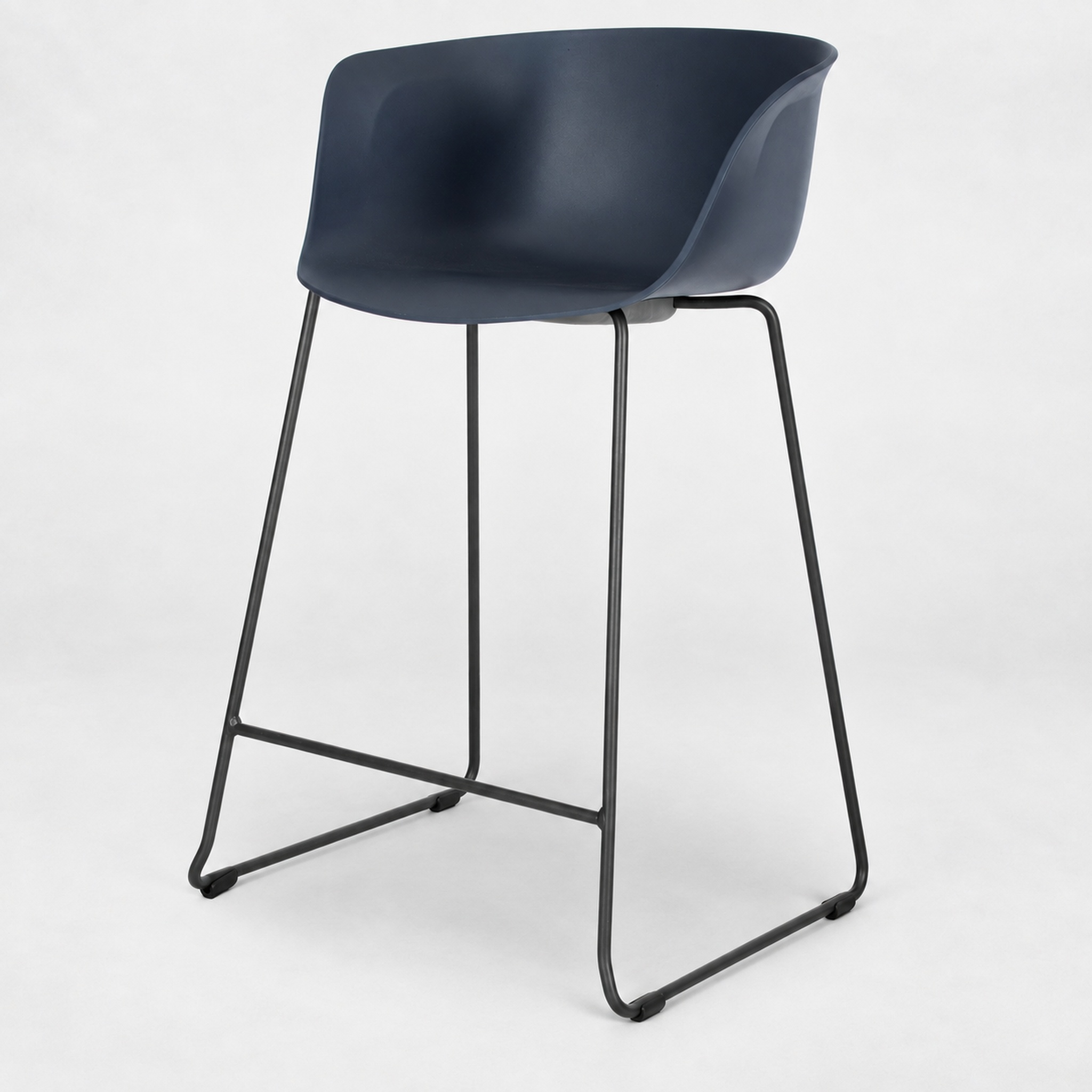 Noria Barstool Black Skid Base
