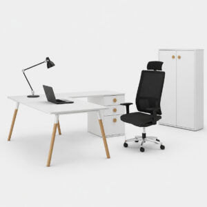 Adaptive-A Wood Leg Workstation
